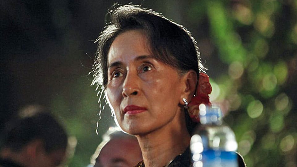 Aung San Suu Kyi am 16. Februar am 5. Photo Festival in der burmeischen Hauptstadt.