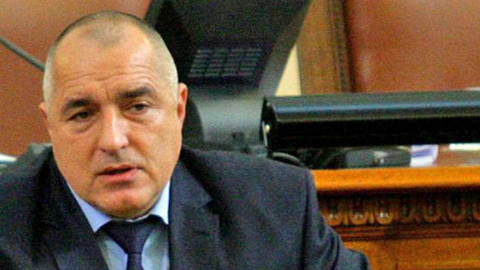 Der bulgarische Premier Boiko Borissow bei seiner Rücktrittserklärung am 20. Februar in Sofia.