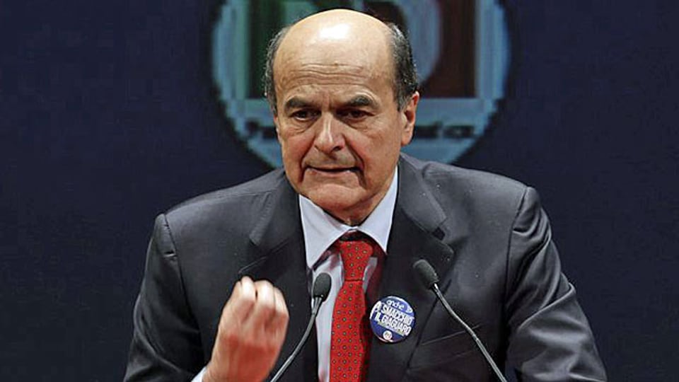 Pierluigi Bersani vom Linksbündnis.