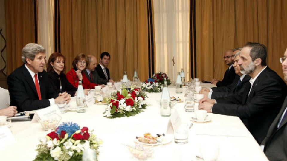 US-Aussenminister John Kerry trifft die Syrische Opposition