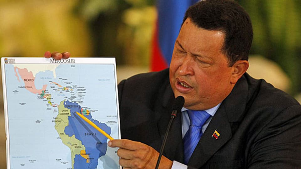 Der venezolanische Präsident Hugo Chavez im August 2012.