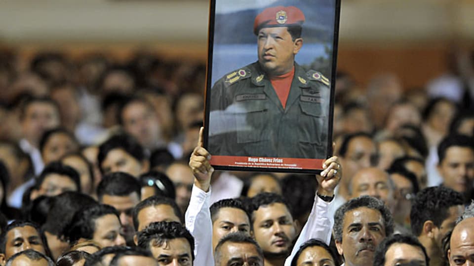 In ganz Lateinamerika trauern Mmenschen um Hugo Chavez, hier in Nicaraguas Hauptstadt Managua.