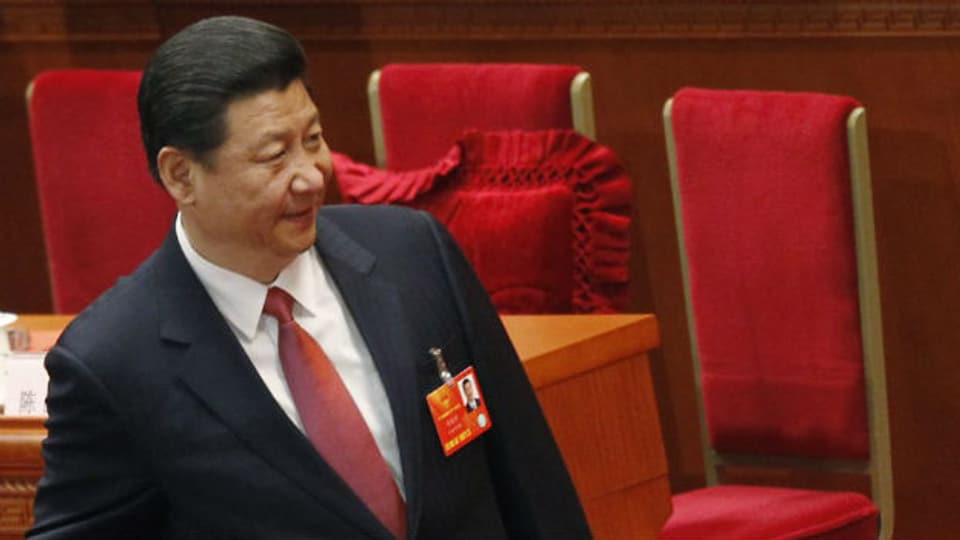 Der neugewählte Präsident Chinas Xi Jinping am 12. Nationalen Volkskongress am 14. März 2013
