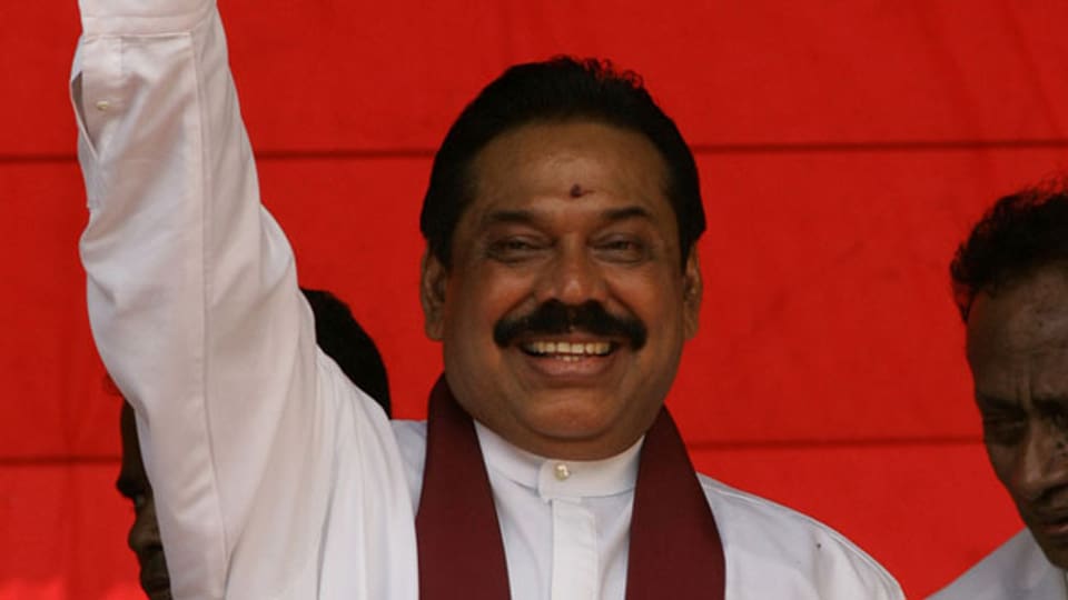 Sri Lankas Präsident Mahinda Rajapaks.
