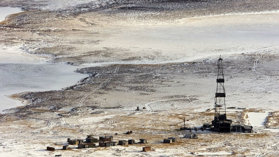 Ölförderung in der sibrischen Tundra.