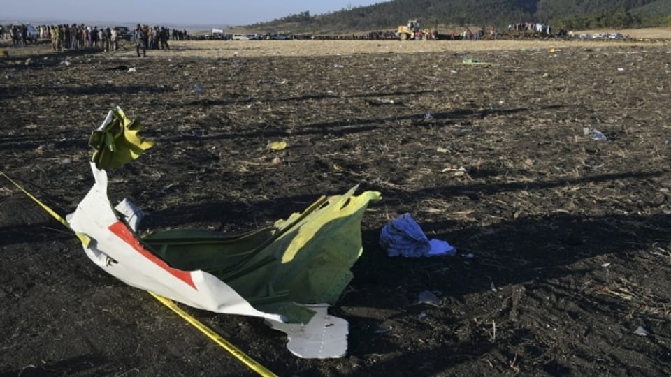 Eine Boeing 737 Max 8 stürzt in Äthiopien ab.