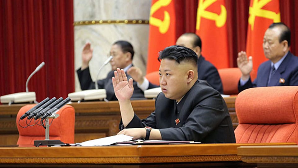 Der nordkoreanische Führer Kim Jong Un spart derzeit nicht mit Drohgebärden.
