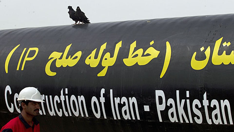 Die sogenannte «Friedens-Pipeline», die Gas von Iran nach Pakistan bringen soll.