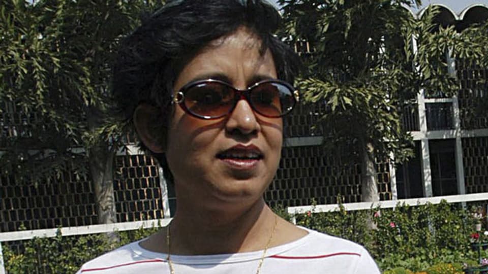Schriftstellerin und Ärztin Taslima Nasin in New Dehli im 2004.