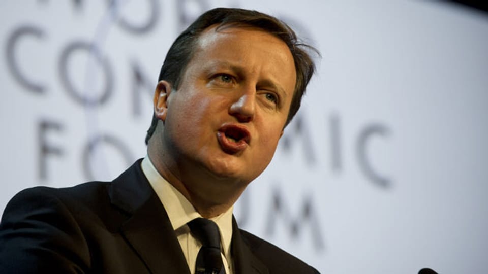 Premier David Cameron am 43. WEF in Davos, Januar 2013.