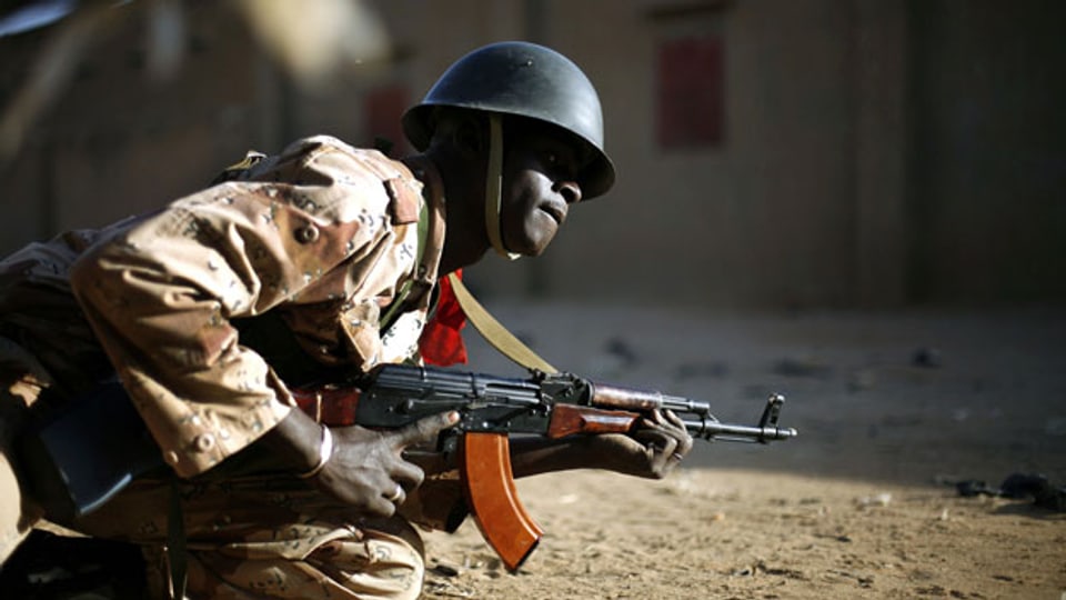 Weltpolitik ist schwieriger geworden. Ein Soldat in Gao, Mali am 23. März 2013.