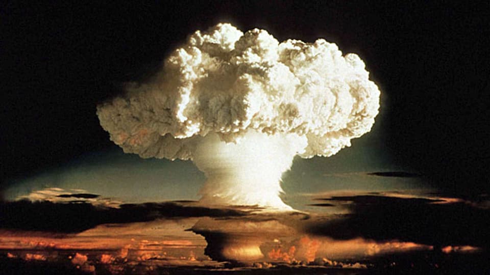 Der Atompliz des ersten Tests einer Wasserstoffbombe 1952.