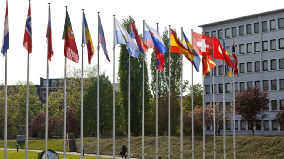  Vor dem Europaratssitz in Strassburg weht seit 50 Jahren auch die Schweizer Flagge