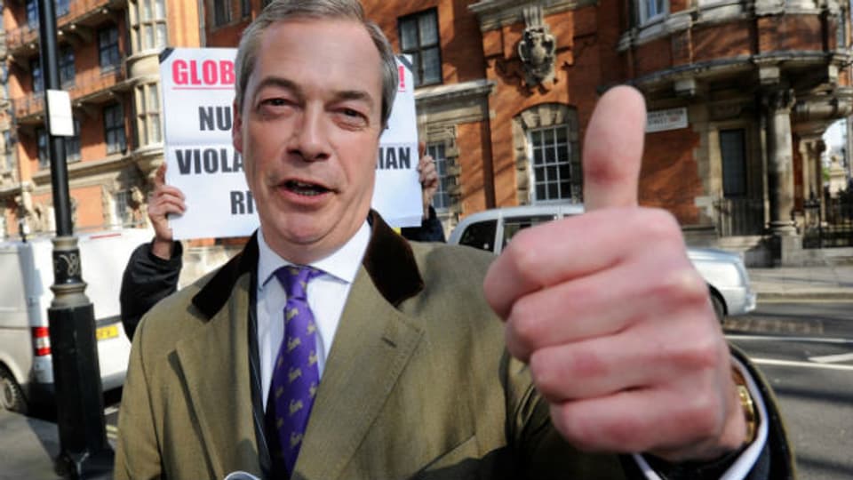 Nigel Farage, Chef der britischen Anti-EU-Partei UKIP.