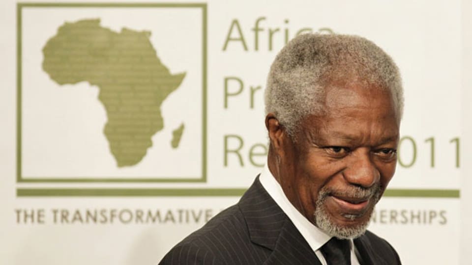 Korruption und Steuerhinterziehung hat in Afrika direkte Auswirkungen auf das Leben von Mütter und Kindern, sagt Kofi Annan. Bild: Kofi Annan in Cape Town, Südafrika, im Mai 2011.