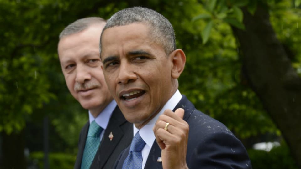 US-Präsident Obama bei der Pressekonferenz mit dem türkischen Ministerpräsident Erdogan.