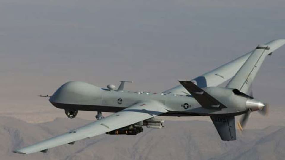 Ein Bild einer Drohne der US-Luftwaffe in Afghanistan.