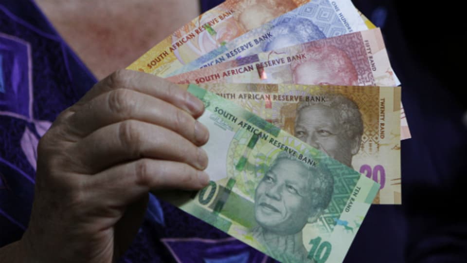 Sein Konterfei ziert auch Banknoten: Nelson Mandela.