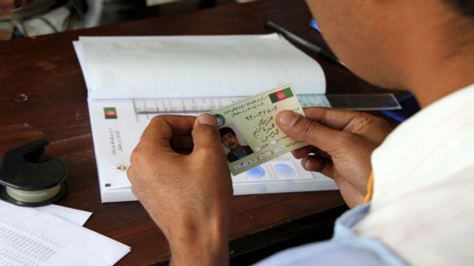 Wählerregistrierung in Kabul.
