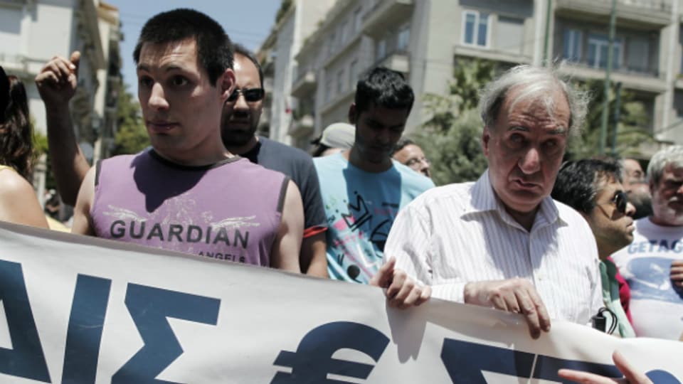 Demonstrationen gegen das Sparprogramm in Athen: IWF räumt Fehler bei der Griechenlandrettung ein.