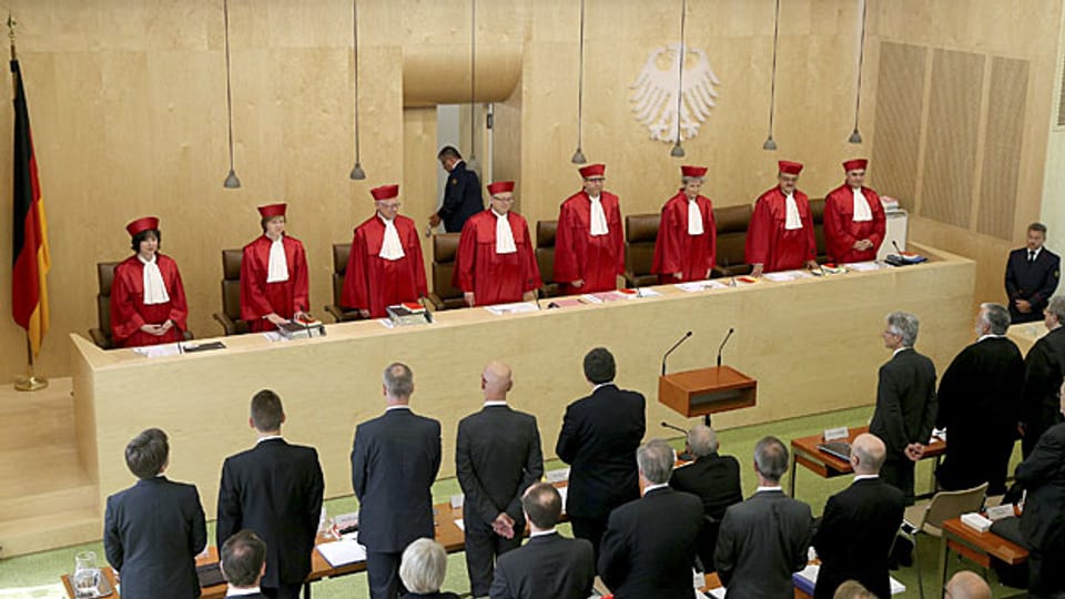 Das deutsche Verfassungsgericht tagt am 11. Juni in Karlsruhe.