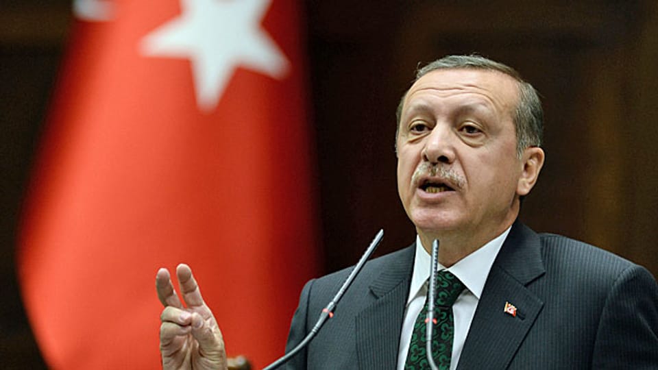 Der türkische Premier Recep Tayyip Erdogan, am 11. Juni vor dem türkischen Parlament in Ankara.