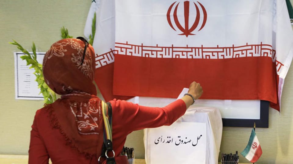 Iranisches Wahllokal