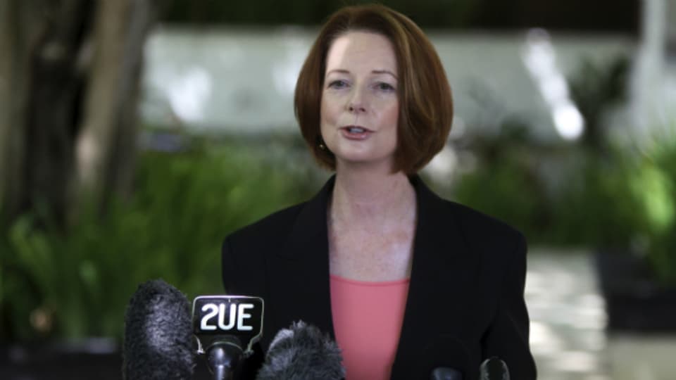 Wahlkampf mit sexistischer Note: vorallem Premierministerin Julia Gillard wird beschimpft.
