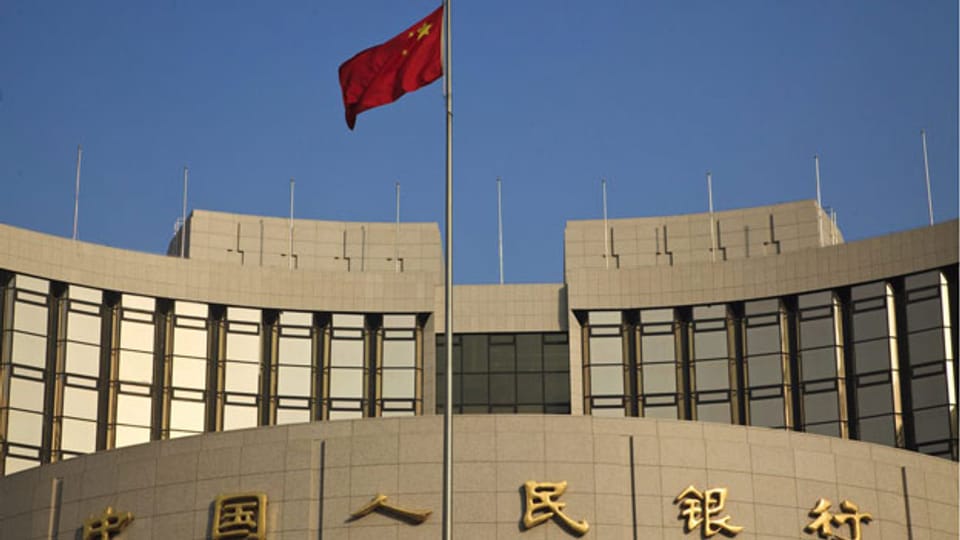 Hauptquartier der Bank of China (PBOC) im Zentrum von Peking.