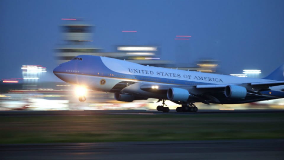 Der Flieger der Präsidenten: Barack Obama fliegt mit der Air Force One in Richtung Senegal.