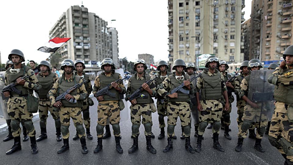 Spezialtruppen der ägyptischen Armee am 3. Juli in Kairo.