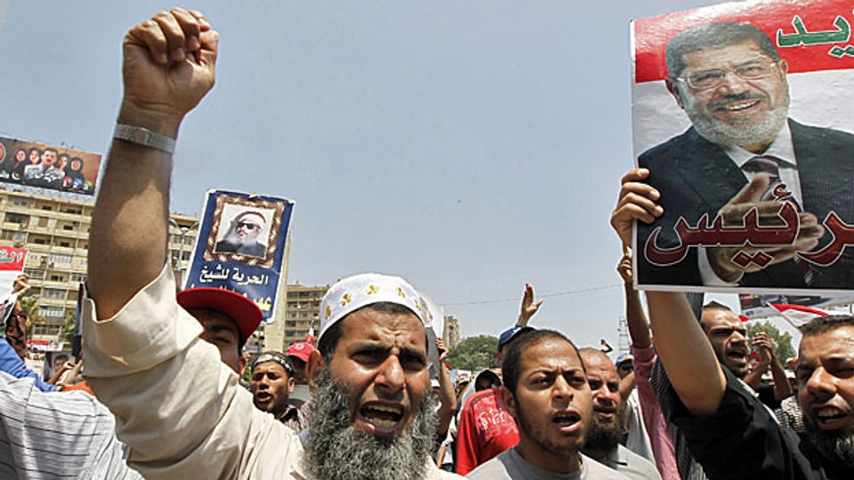 Mitglieder der Muslimbruderschaft am 4. Juli in Kairo.