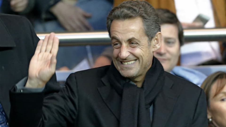 Ex-Präsident Sarkozy an einem Fussballspiel in Paris (April 2013).