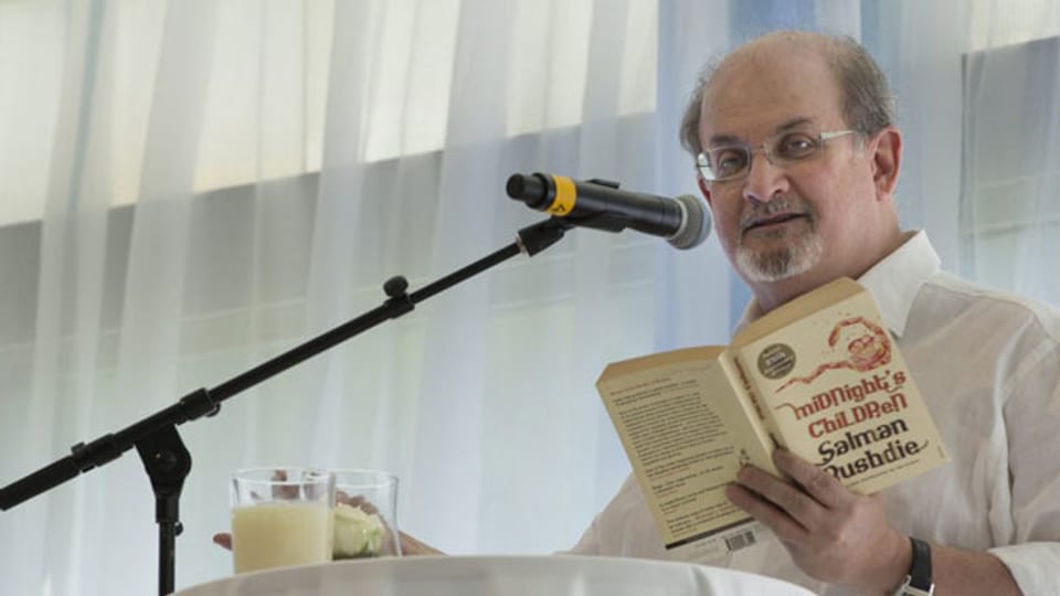 Salman Rushdie liest am Literaturfestival Leukerbad (VS).