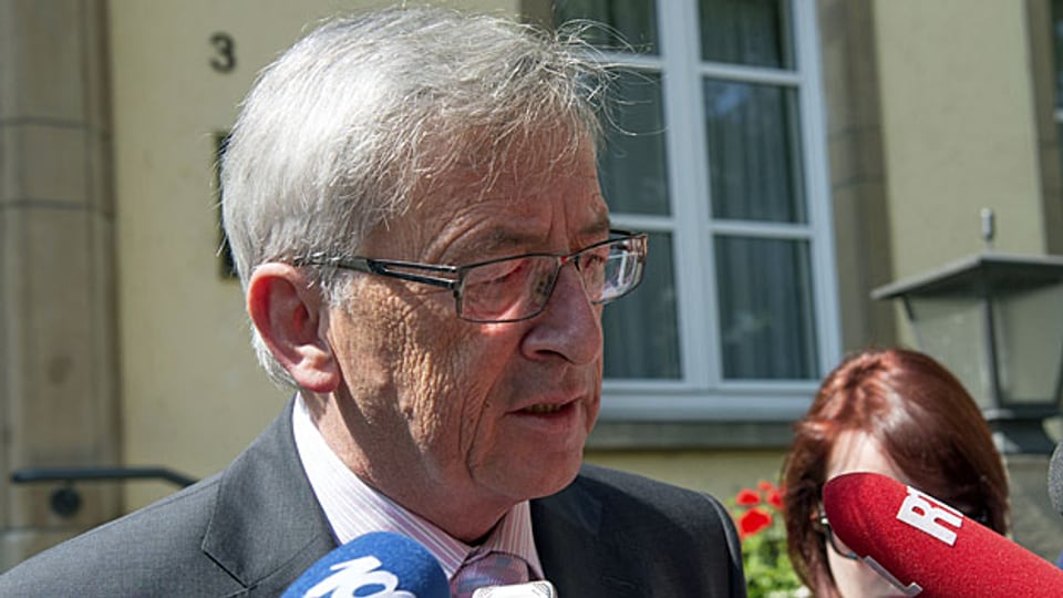 Der luxemburgische Premier Jean-Claude Juncker, am 11. Juli, beim Verlassen seines Büros.