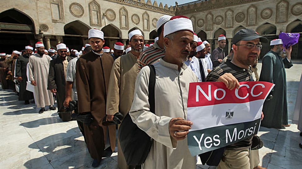 Muslimbrüder vor einer Moschee in Kairo, am 14. Juli 2013.