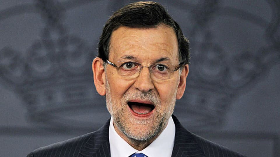  Der spanische Premier Mariano Rajoy will trotz happiger Vorwürfenicht zurücktreten; 15. Juli 2013 in Madrid.