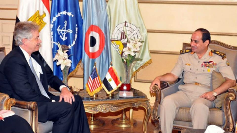 US-Vizeaussenminister William Burns trifft den ägyptischen Verteidigungsminister General Abdel-Fattah el Sissi