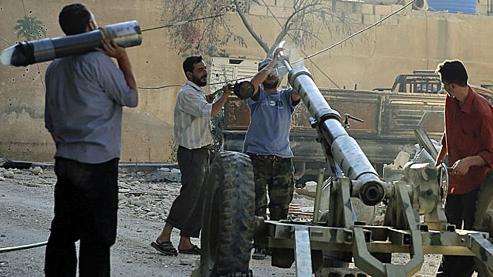 Soldaten der Freien Syrischen Armee am 14. Juli in Damaskus. Syriens Opposition ist zerstritten.