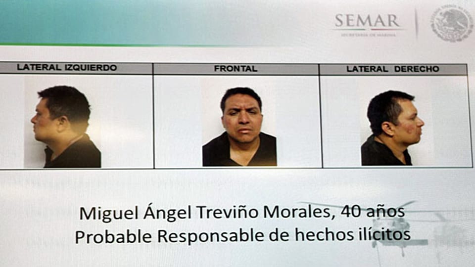 Fahndungsbild des mexikanischen Drogenbosses Miguel Ángel Treviño Morales.