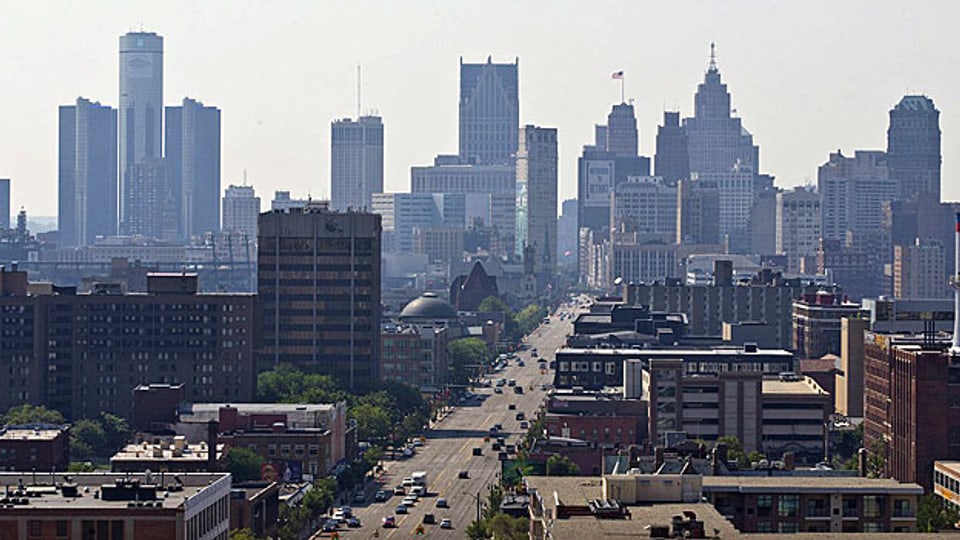 Blick auf Detroit am 19. Juli 2013.