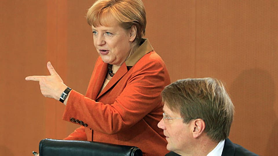 Bundeskanzlerin Angela Merkel und Kanzleramtsminister Ronald Pofalla.