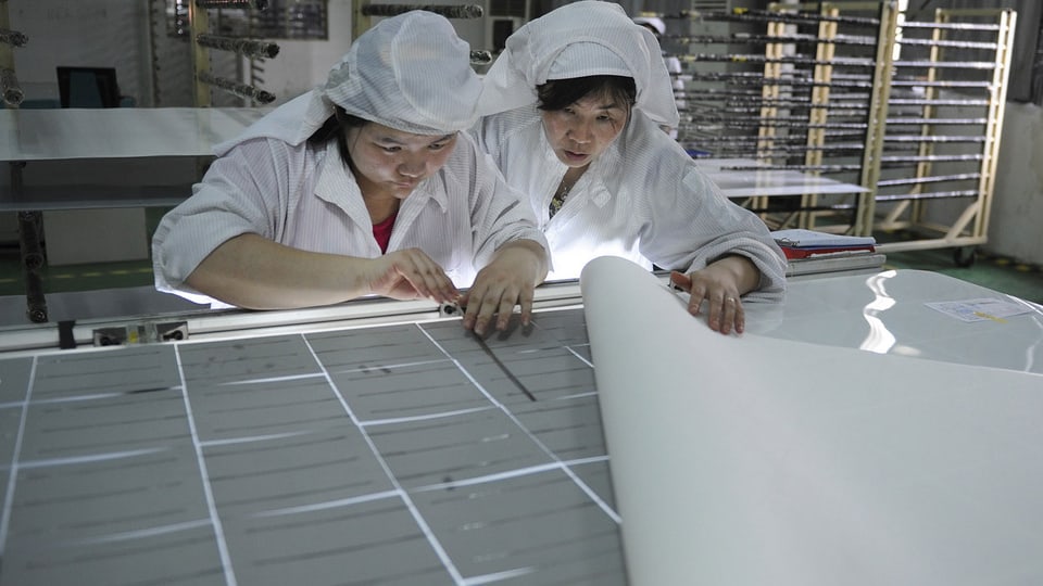 Solarpanel-Fabrik in Zentralchina