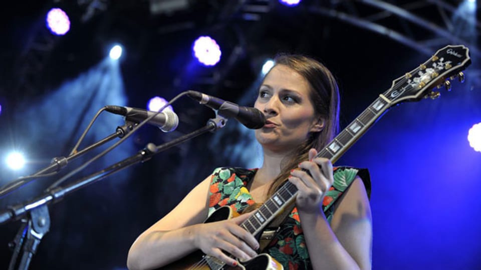 Die Schweizer Sängerin Heidi Happy am 34. Paleo Festival in Nyon.
