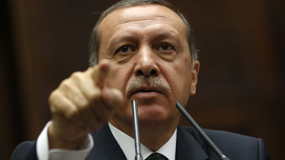 Der türkische Ministerpräsident Tayyip Erdogan während einer Sitzung im türkischen Parlament in Ankara am 25. Juni 2013.