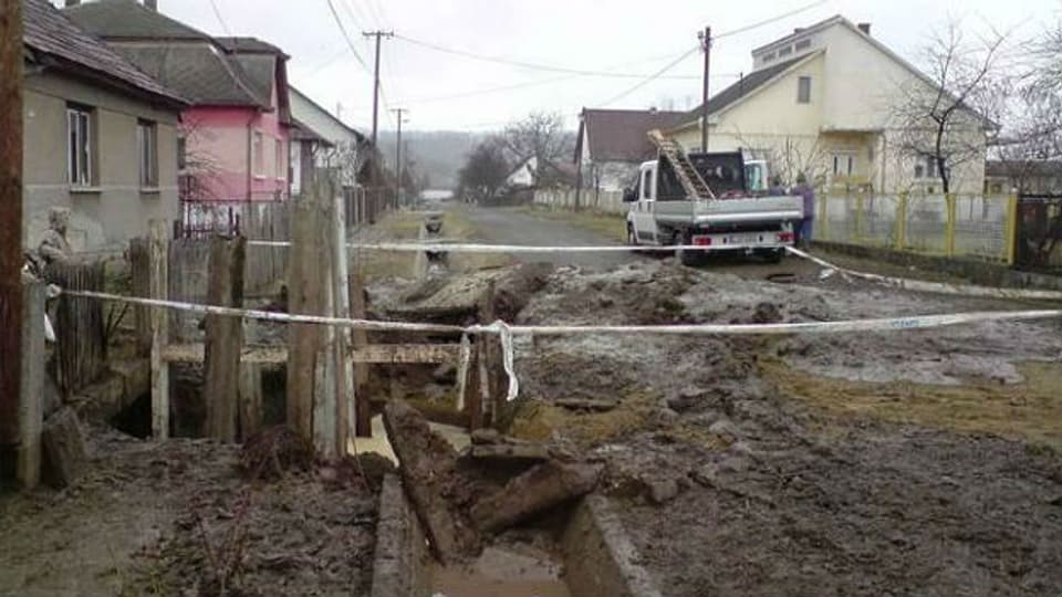 Bau der Wasserversorgung in der ungarischen Stadt Ozd.