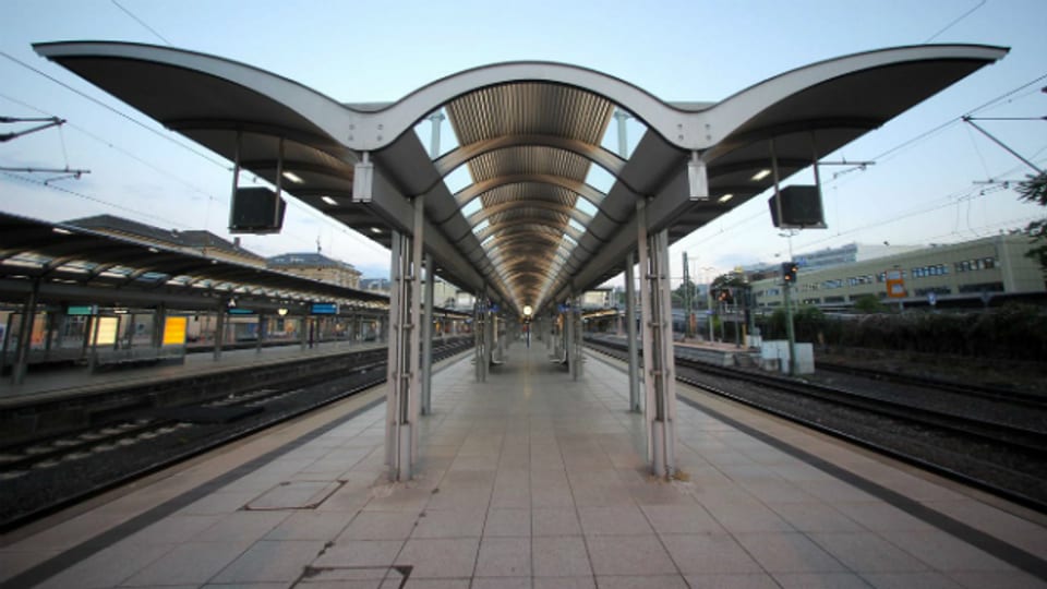 Bahnchaos in Mainz: der Bahnhof bleibt leer.