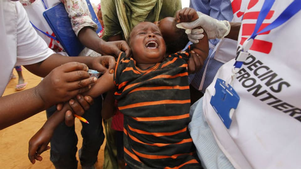 Ein Kind in Somalia wird geimpft (2011).