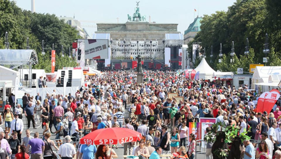 Volksfest der SPD vor dem Brandenburger-Tor