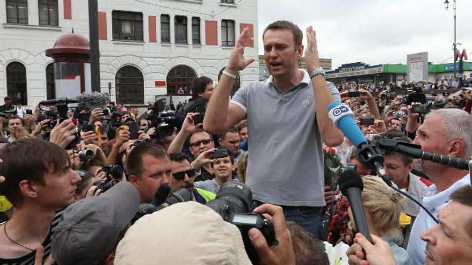 Triumphaler Empfang in Moskau: Nawalny nach seiner überraschenden Freilassung.